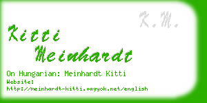 kitti meinhardt business card